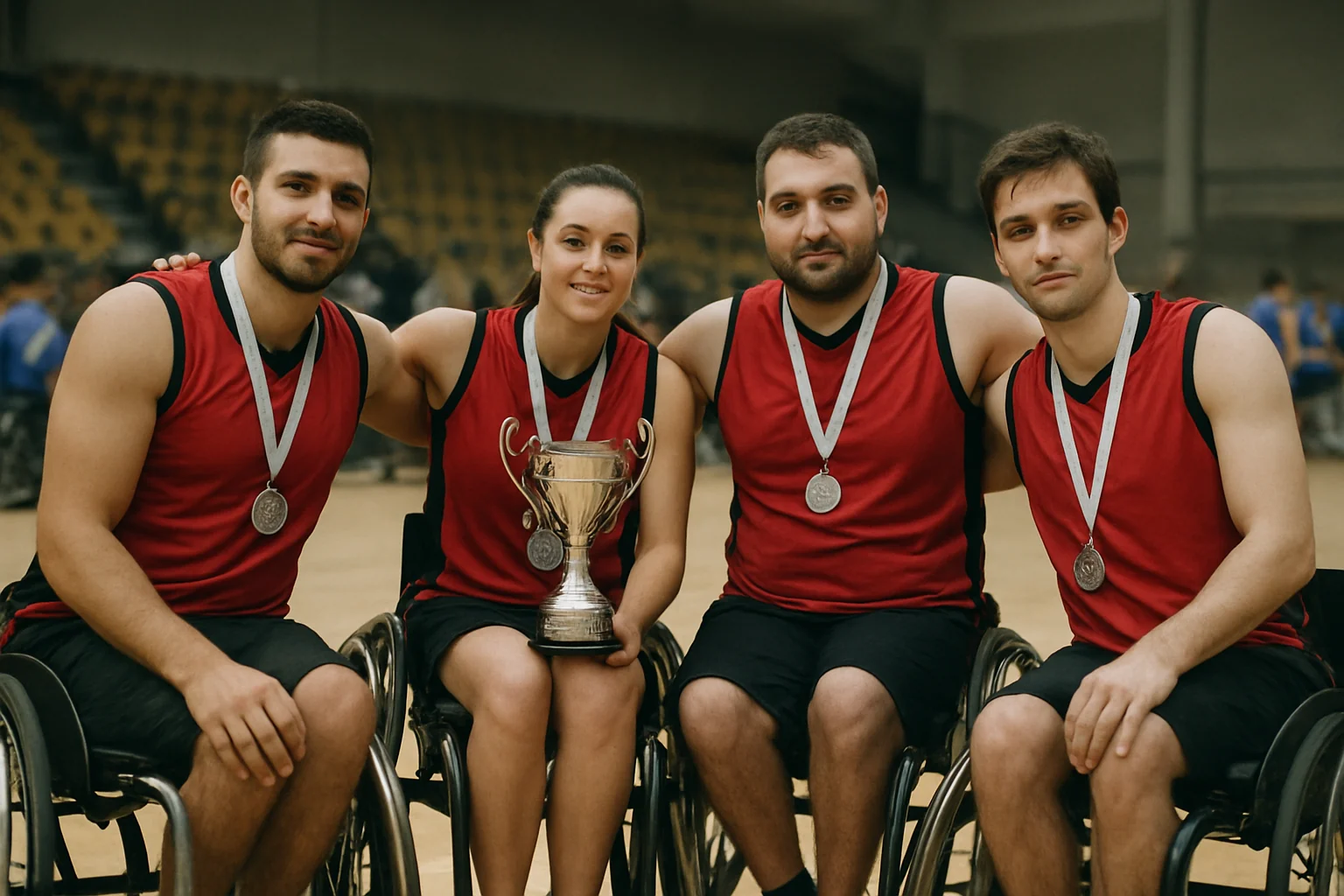 Academia Phoenix Galați, argint la Cupa României la baschet în scaun rulant