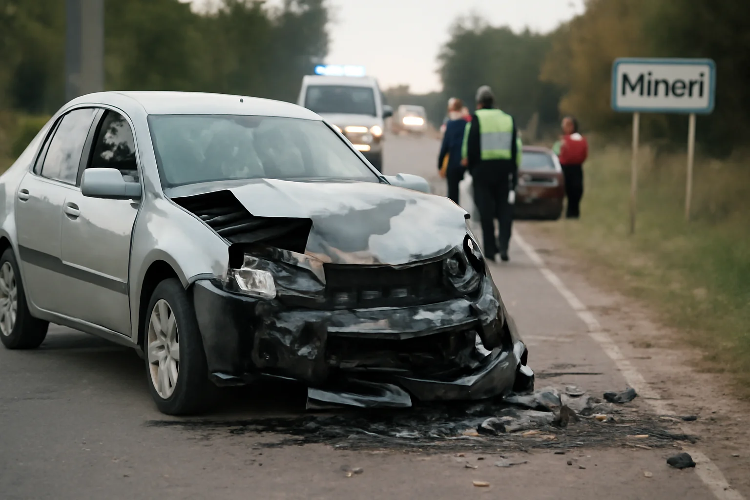 Accident grav la Mineri, provenit din direcția Tulcea