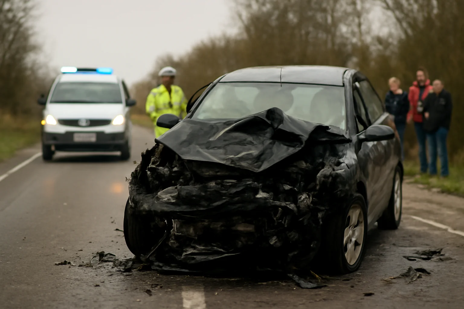 Accident rutier mortal pe DN 25, în localitatea Independența, județul Galați