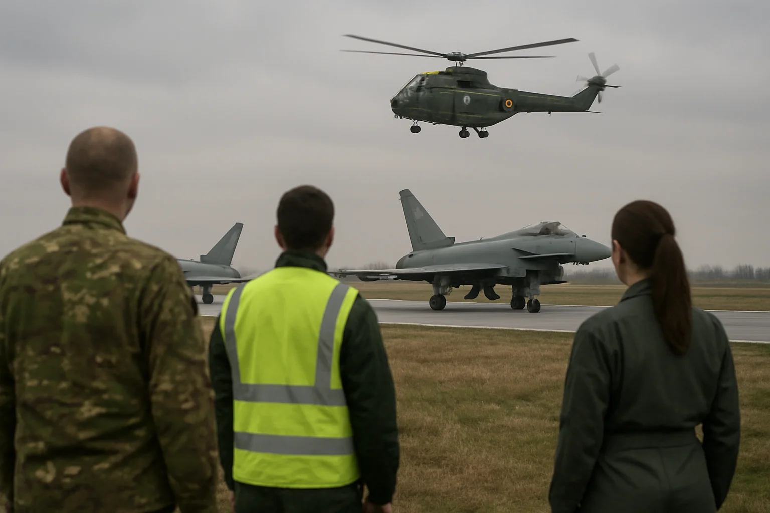 Alertă aeriană la graniță: Avioane britanice și elicopter românesc ridicate