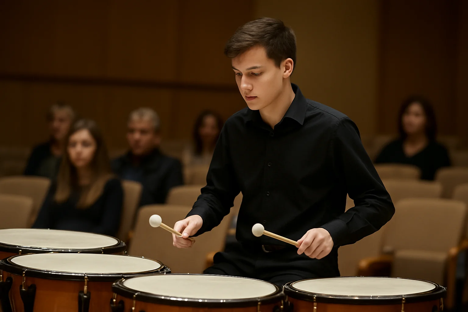 Alexandru Talambă, percuționist din Galați, strălucește în finală