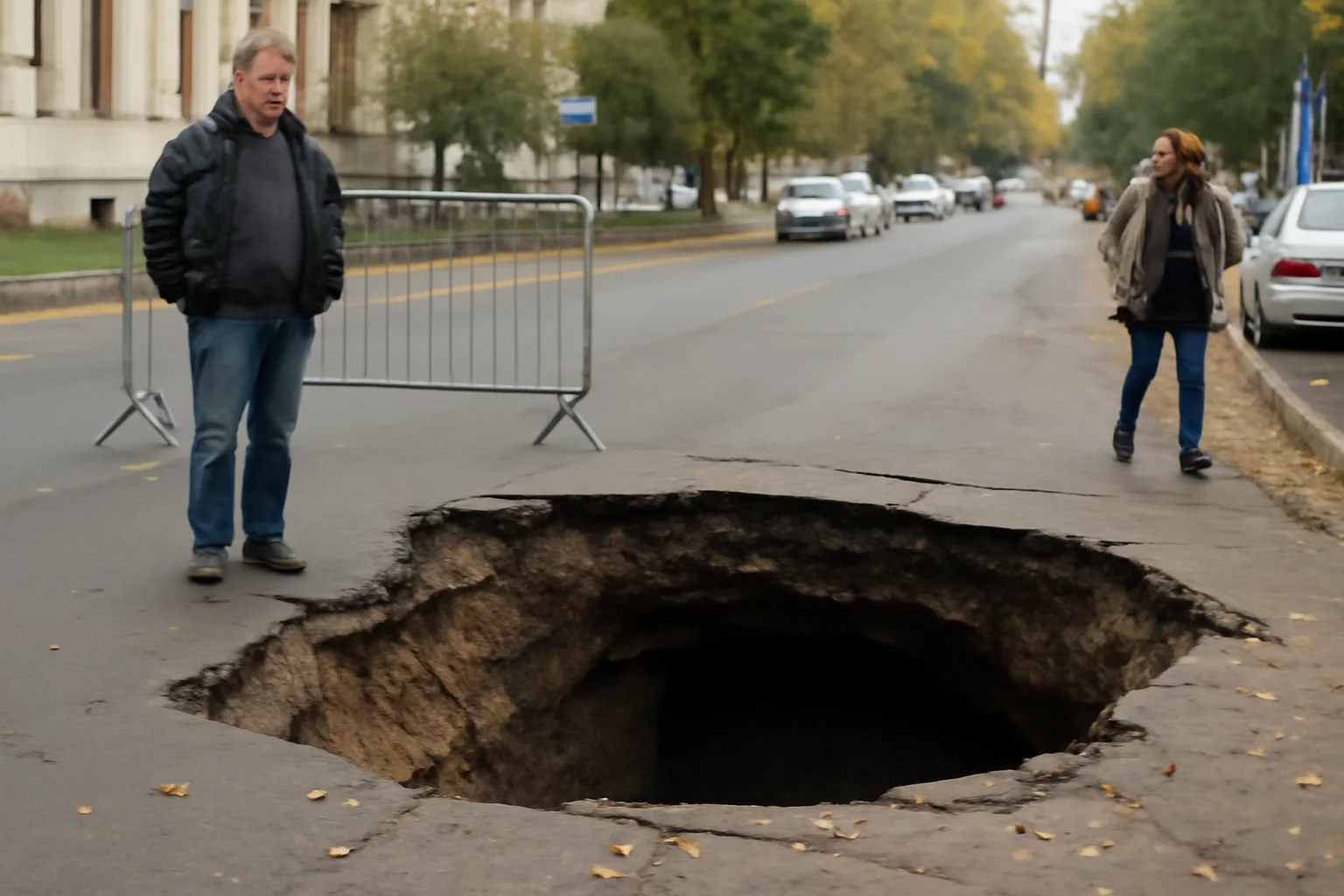 Avertizare privind posibile probleme la carosabil pe strada Domnească din Galați