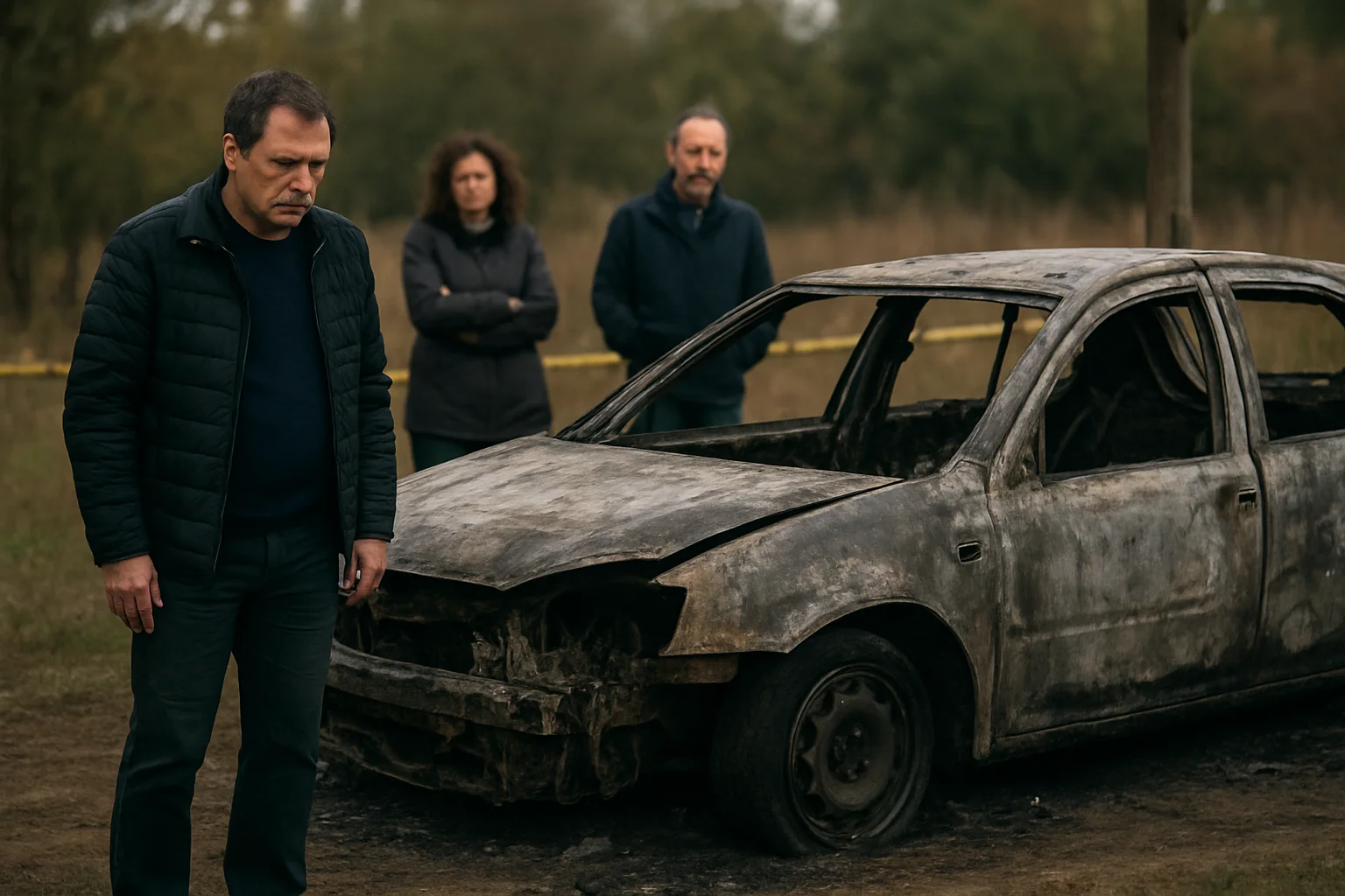 Bărbat găsit decedat într-o mașină incendiată la Corod