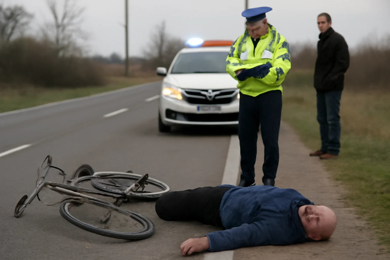 Biciclist de 69 de ani, accidentat mortal pe DN 25, în apropiere de Galați