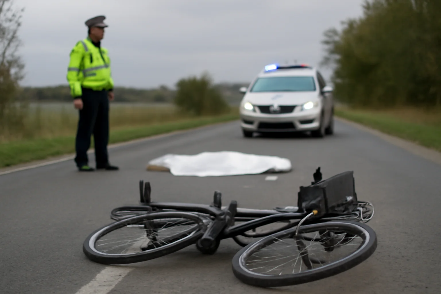 Biciclist de 69 de ani își pierde viața într-un accident rutier pe DN 25, în județul Galați