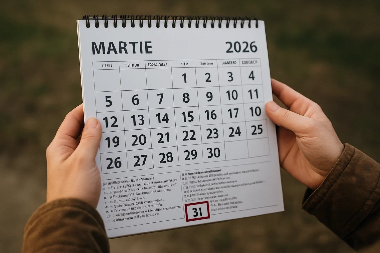 Calendar ortodox – 2026-03-31