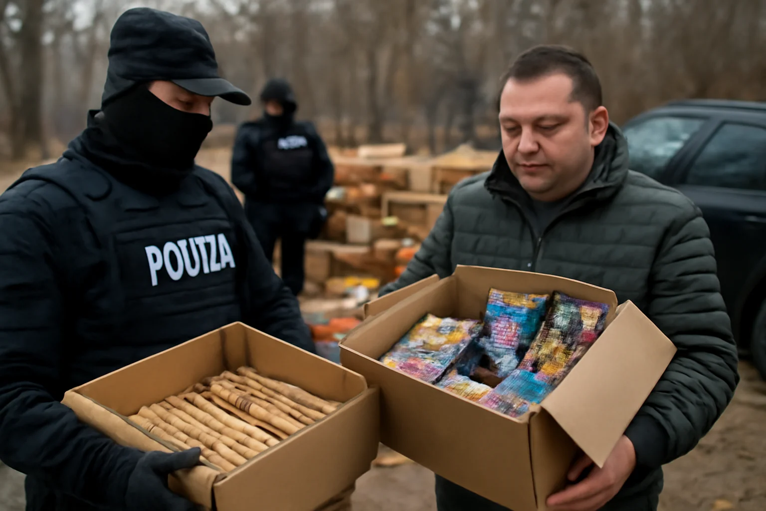 Capturi masive de materiale pirotehnice ilegale la Galați înainte de Revelion