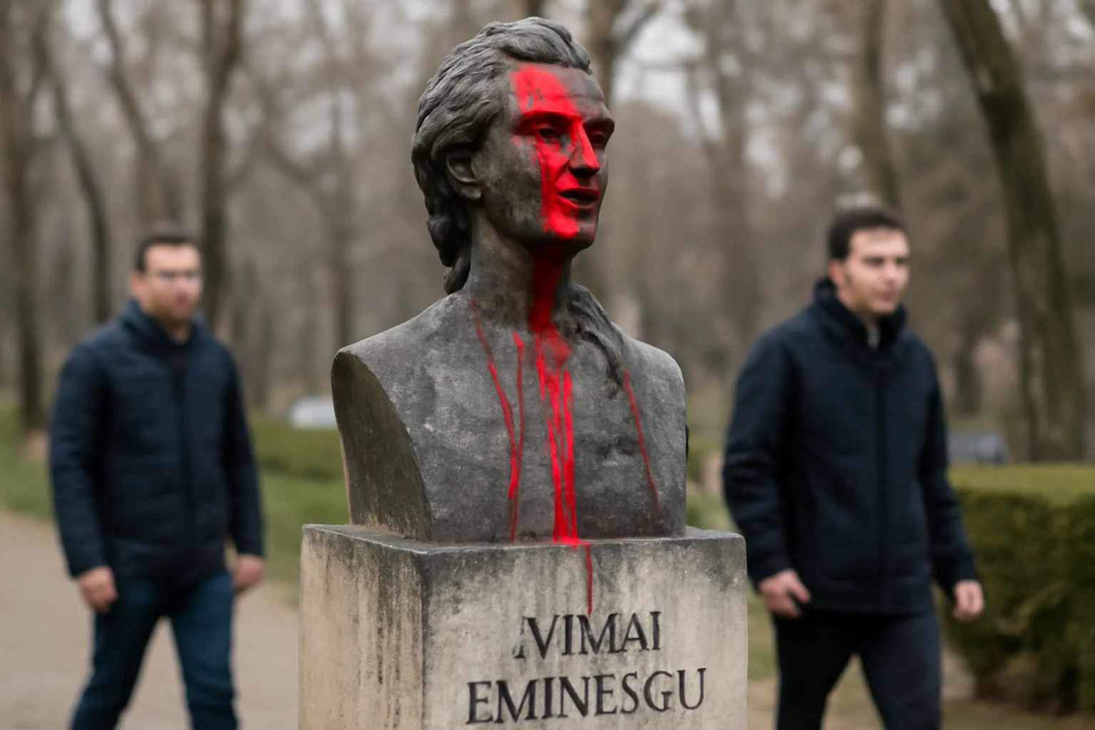 Cazuri de vandalizare a statuilor lui Mihai Eminescu readuse în discuție la Galați