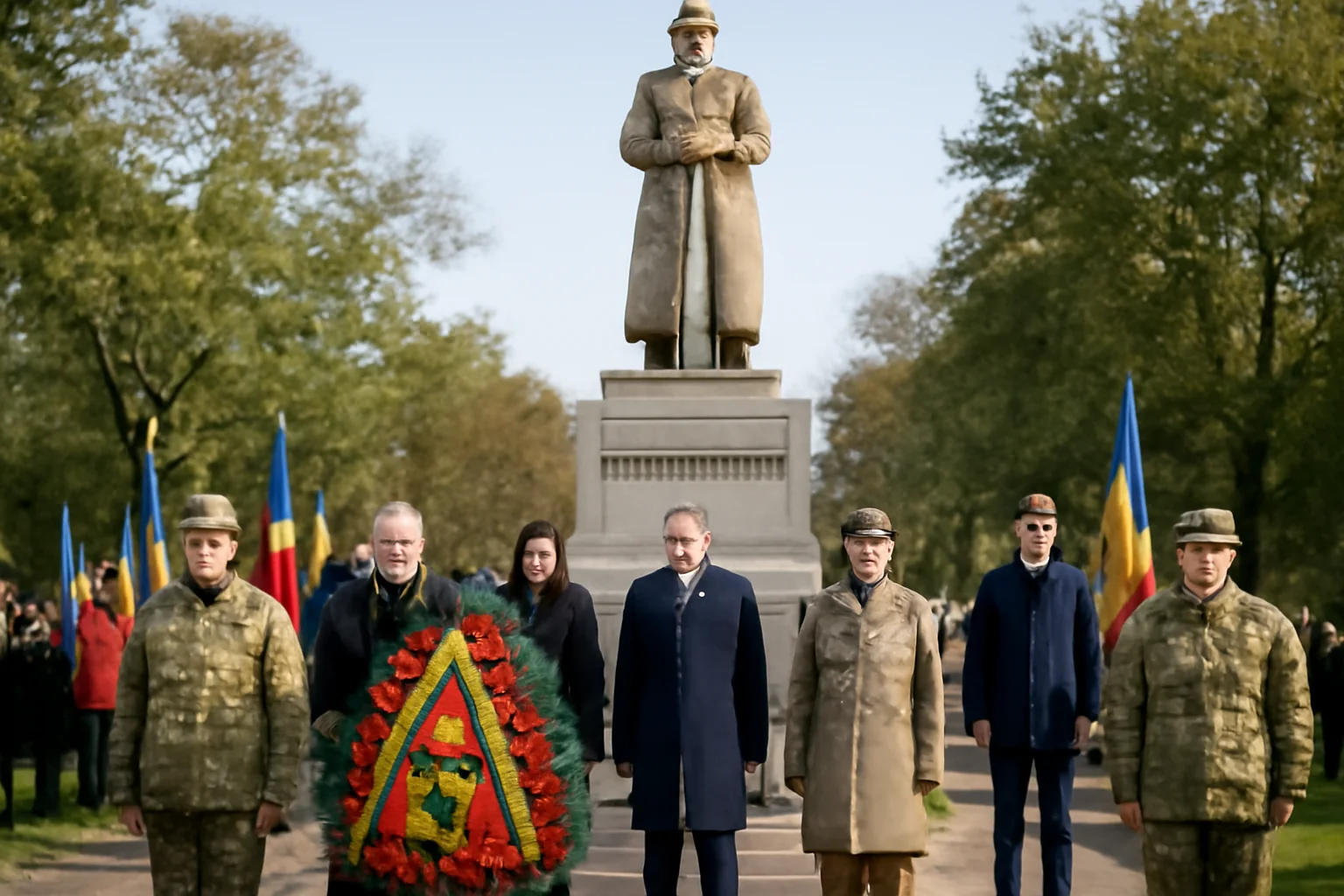 Ceremonie de comemorare la Galați, la Monumentul „Apărătorilor orașului Galați”, pe 20 ianuarie 2026