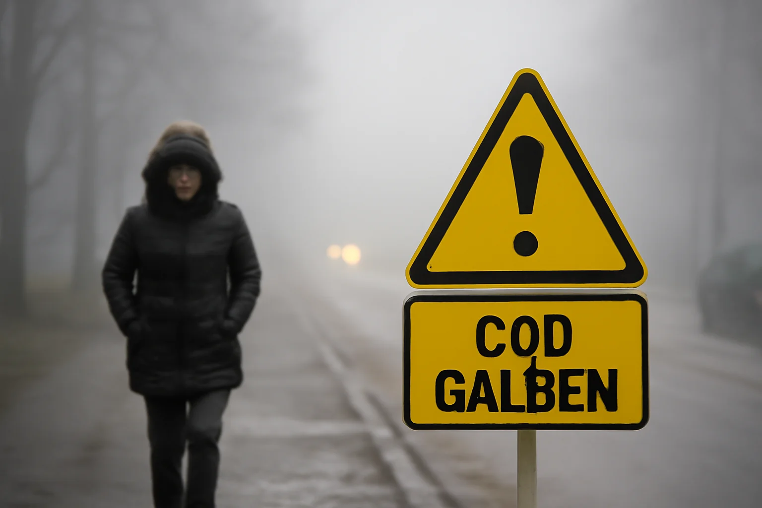 Cod galben de ceață și precipitații mixte în municipiul Galați și alte localități din județ