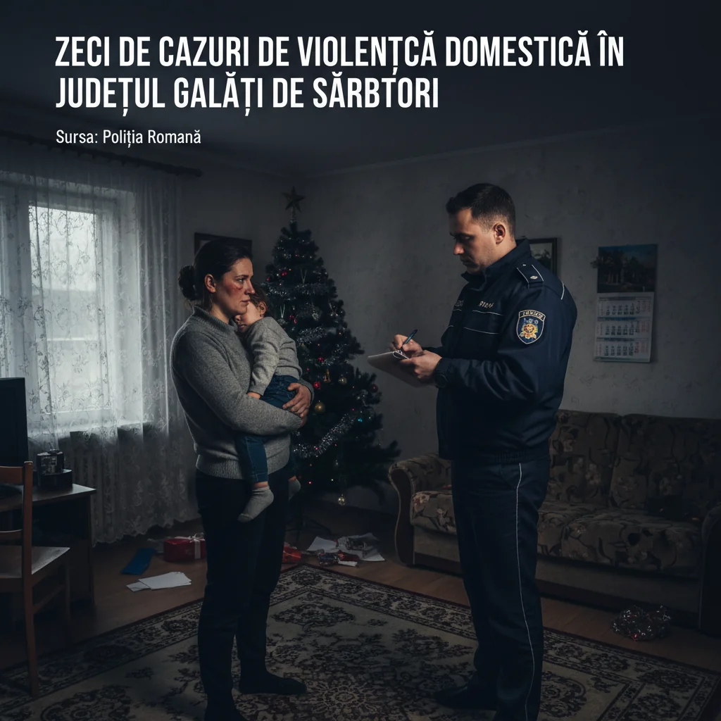 Creștere îngrijorătoare a cazurilor de violență domestică de sărbători în Galați