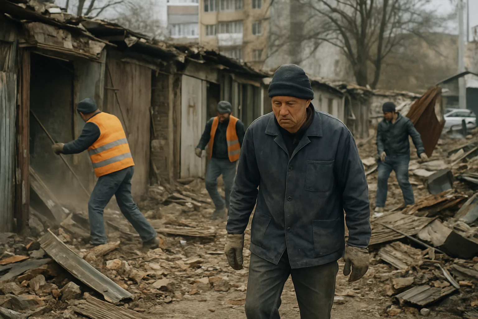 Demolări de garaje în Mazepa 1 pentru regenerare urbană
