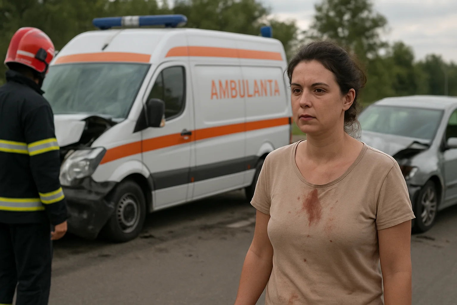 Dublu incident la Barcea: Femeie salvată din fântână, ambulanță implicată în accident