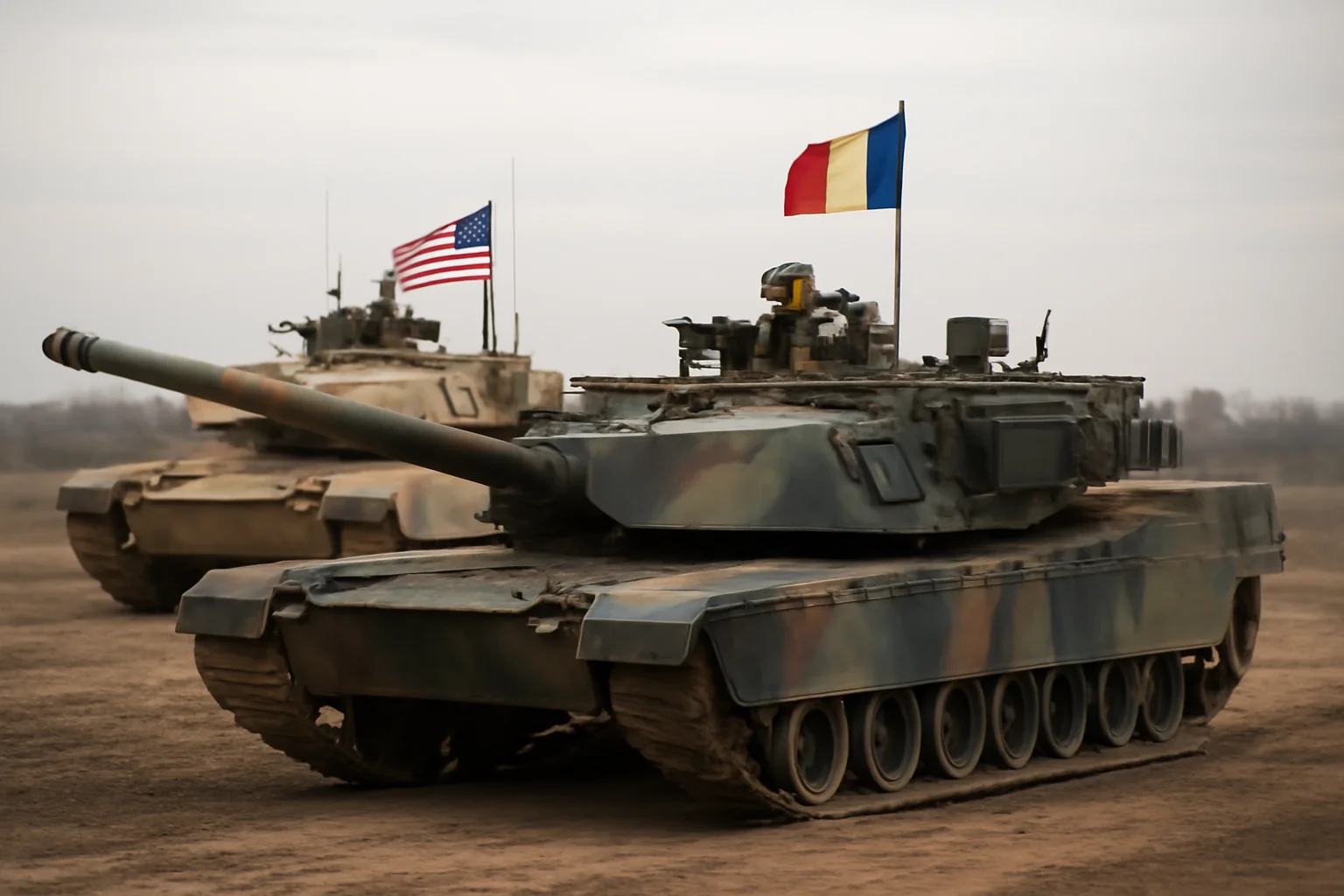 Exercițiu NATO cu tancuri românești și americane la Galați, cu trageri reale