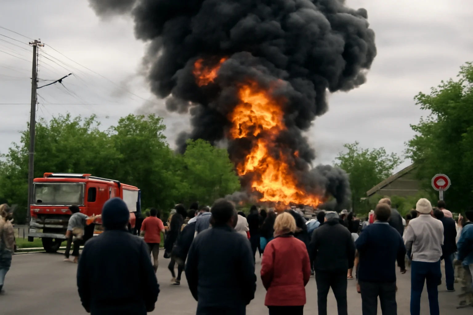 Explozie urmată de incendiu într-o locuință din Târgu Bujor, județul Galați