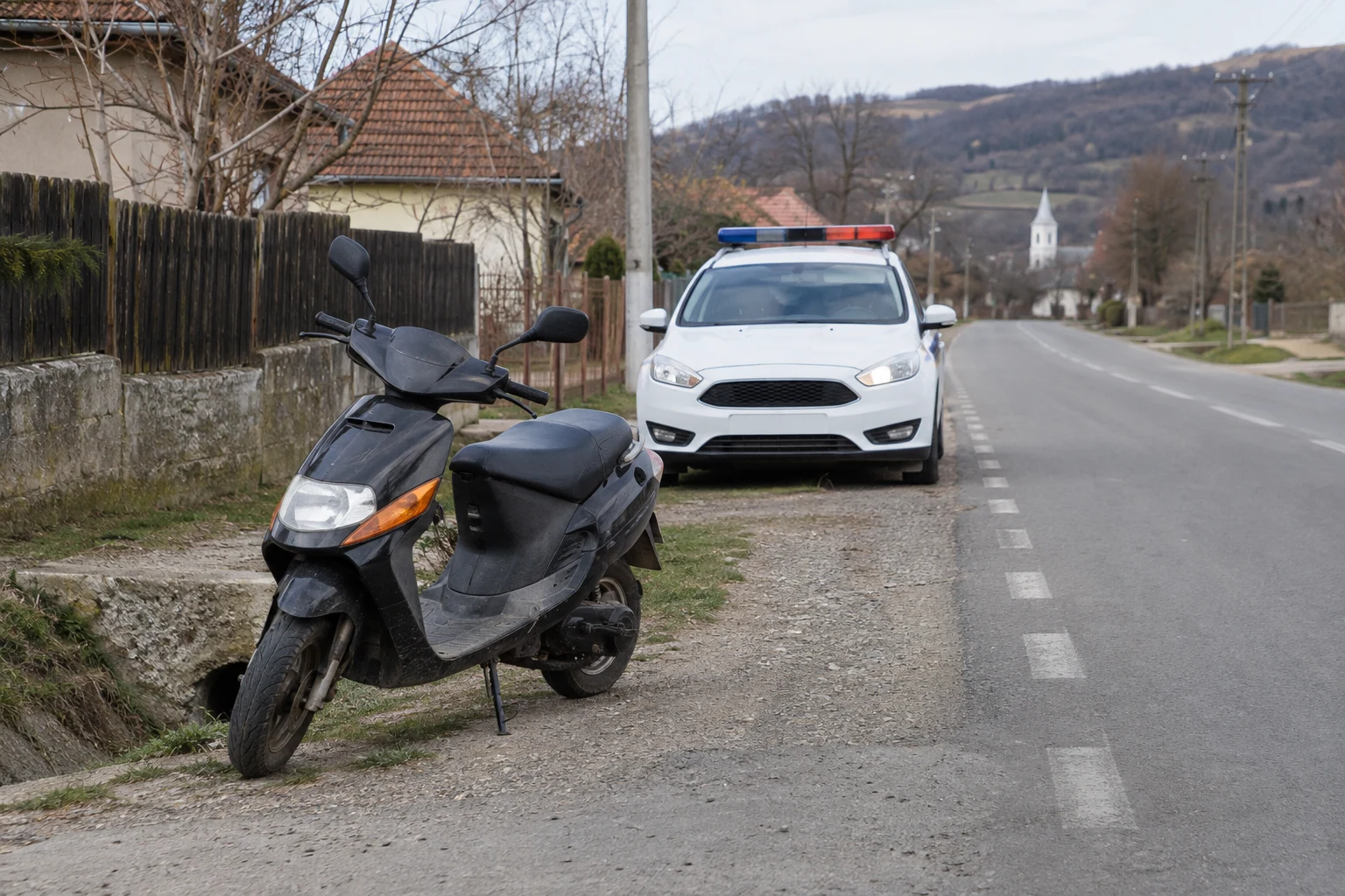 Fârțănești: la volanul unui moped, fără permis — dosar penal