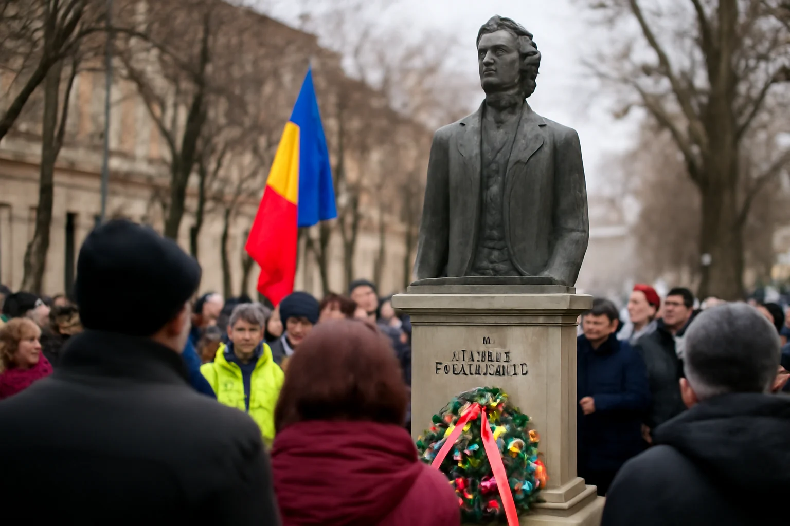 Gălățenii marchează la Galați Ziua Culturii Naționale printr-un omagiu adus lui Mihai Eminescu