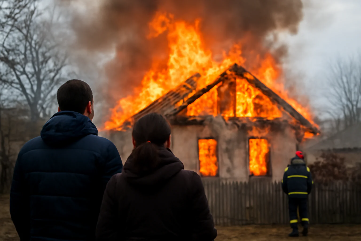 Incendiu de amploare la o casă din Pechea, județul Galați, în urma unei sobe lăsate nesupravegheate