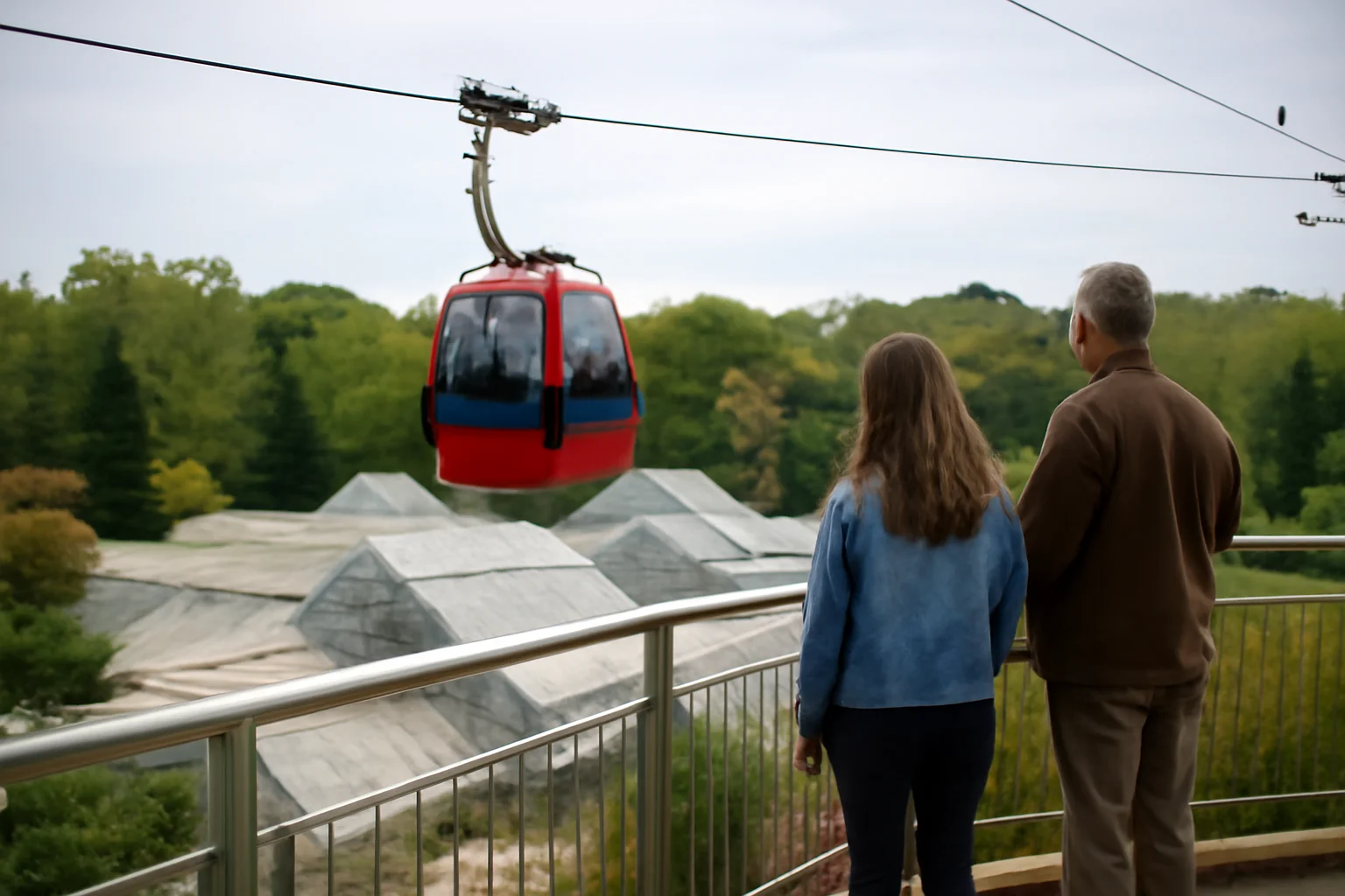 Lift panoramic nou la Grădina Botanică din Galați, deasupra serei tropicale