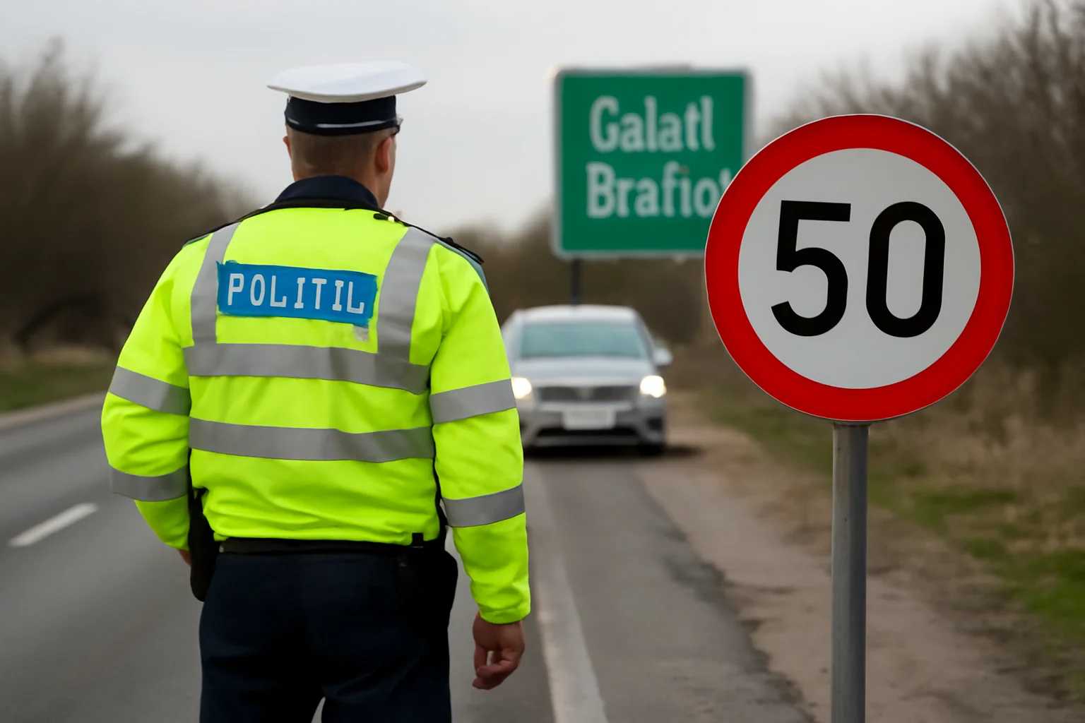 Limită strictă de viteză pe podul peste Siret, între Galați și Brăila, pe DN 2B
