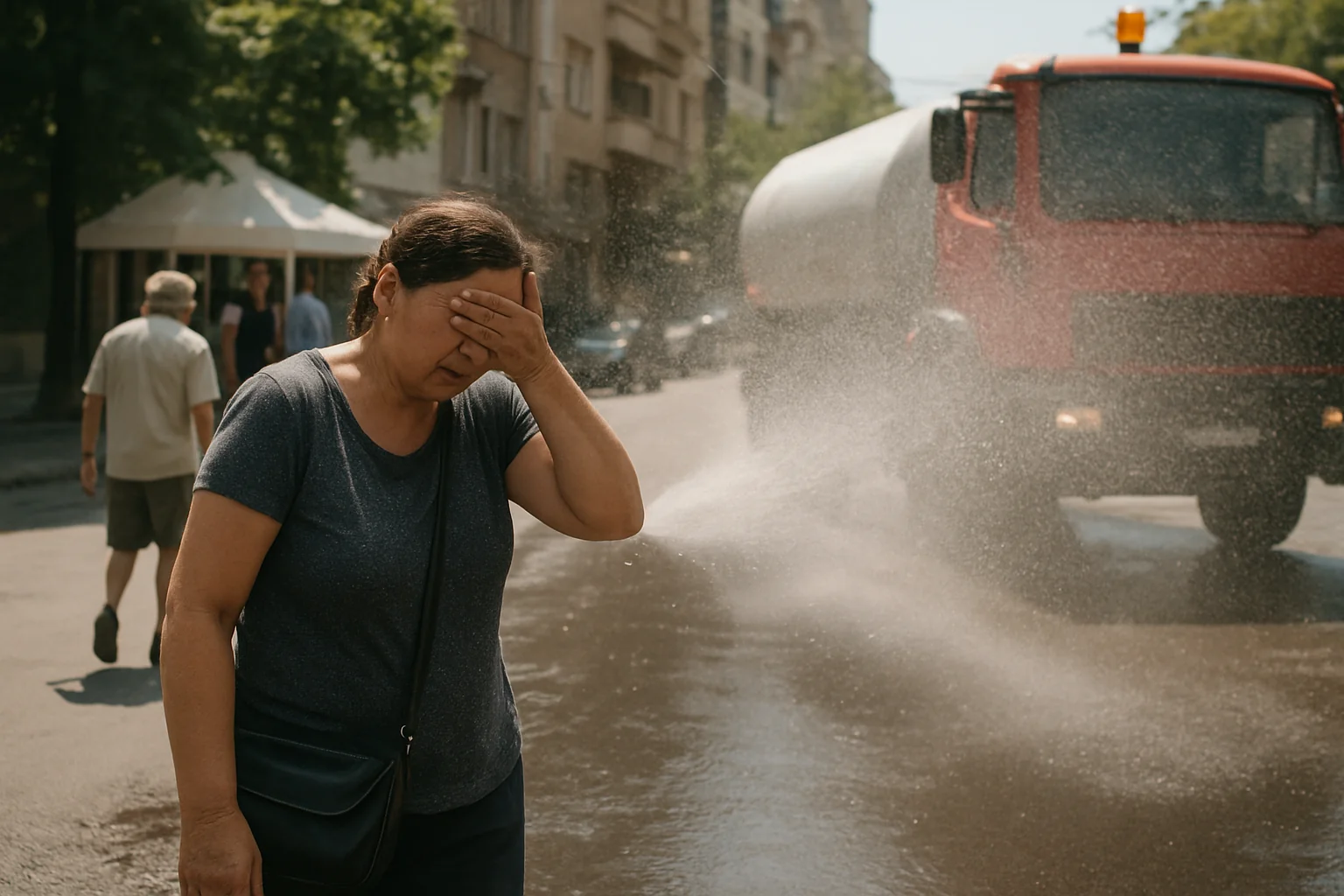 Măsuri anti-caniculă, centre de prim-ajutor și străzi stropite