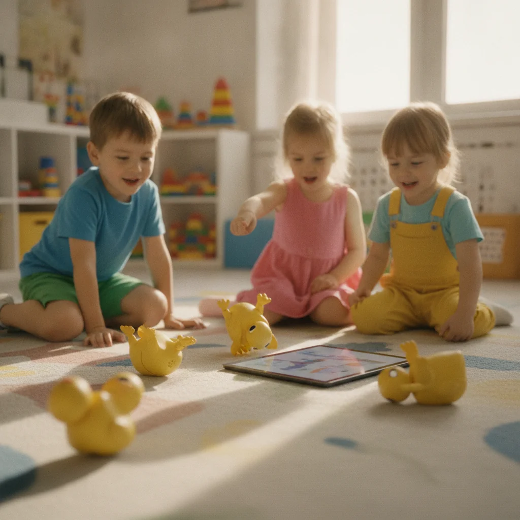 NVIDIA testează transferul Microduck din simulare în lumea reală