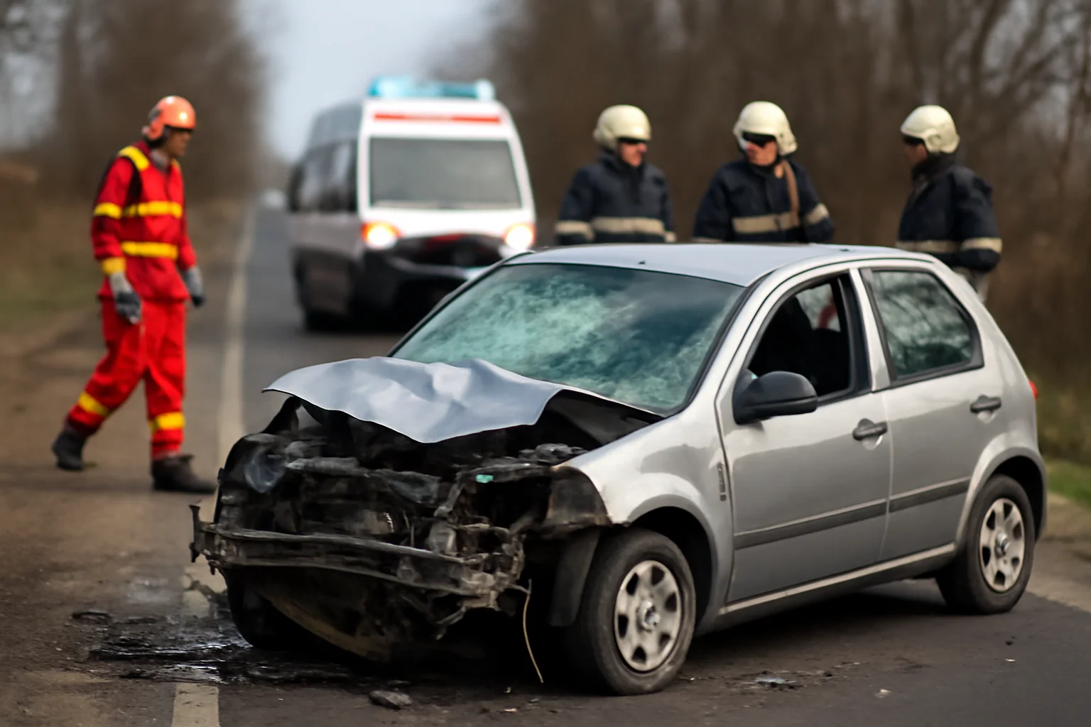 Patru persoane rănite după un accident pe DN26, în județul Galați