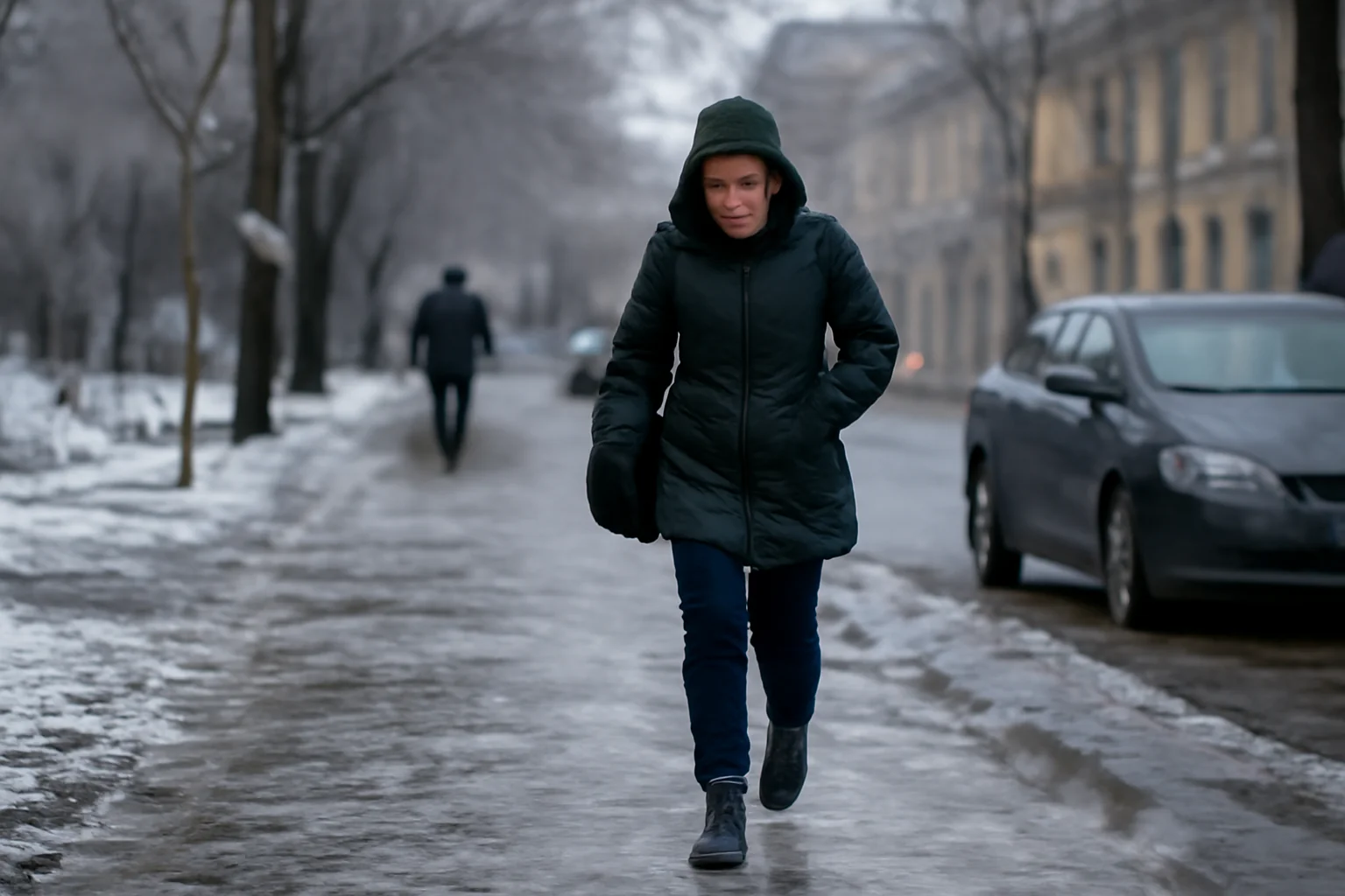 Polei și ger persistent anunțate la Galați pentru vineri, 16 ianuarie