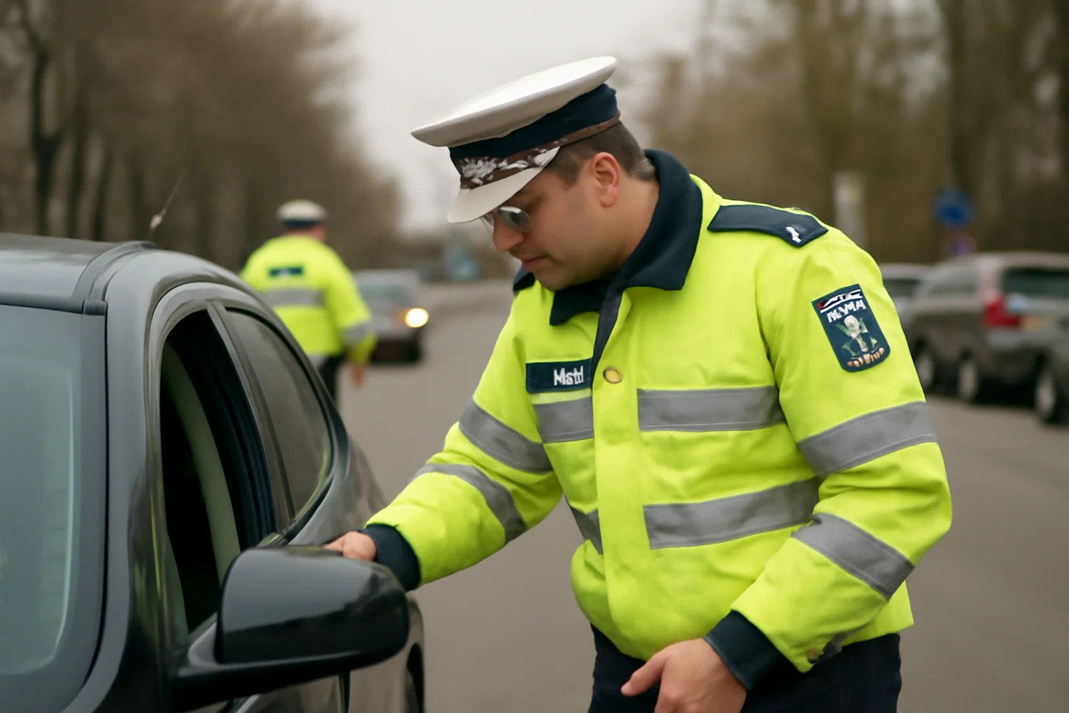 Poliția verifică starea tehnică a mașinilor