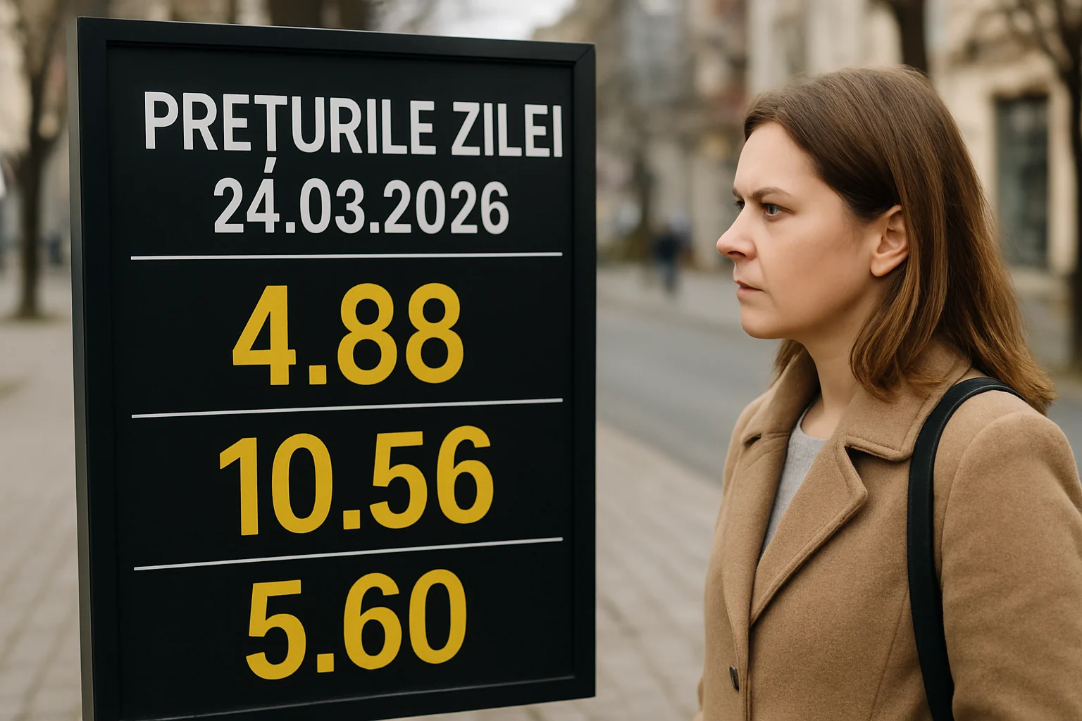 Prețurile zilei în România – 2026-03-24