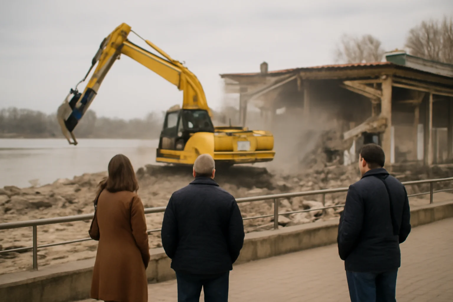 Procesul privind demolarea construcțiilor de pe Faleza Dunării continuă la Galați