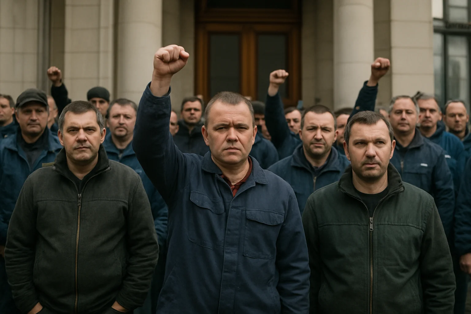Protest la Prefectura Galați: Siderurgiștii cer soluții