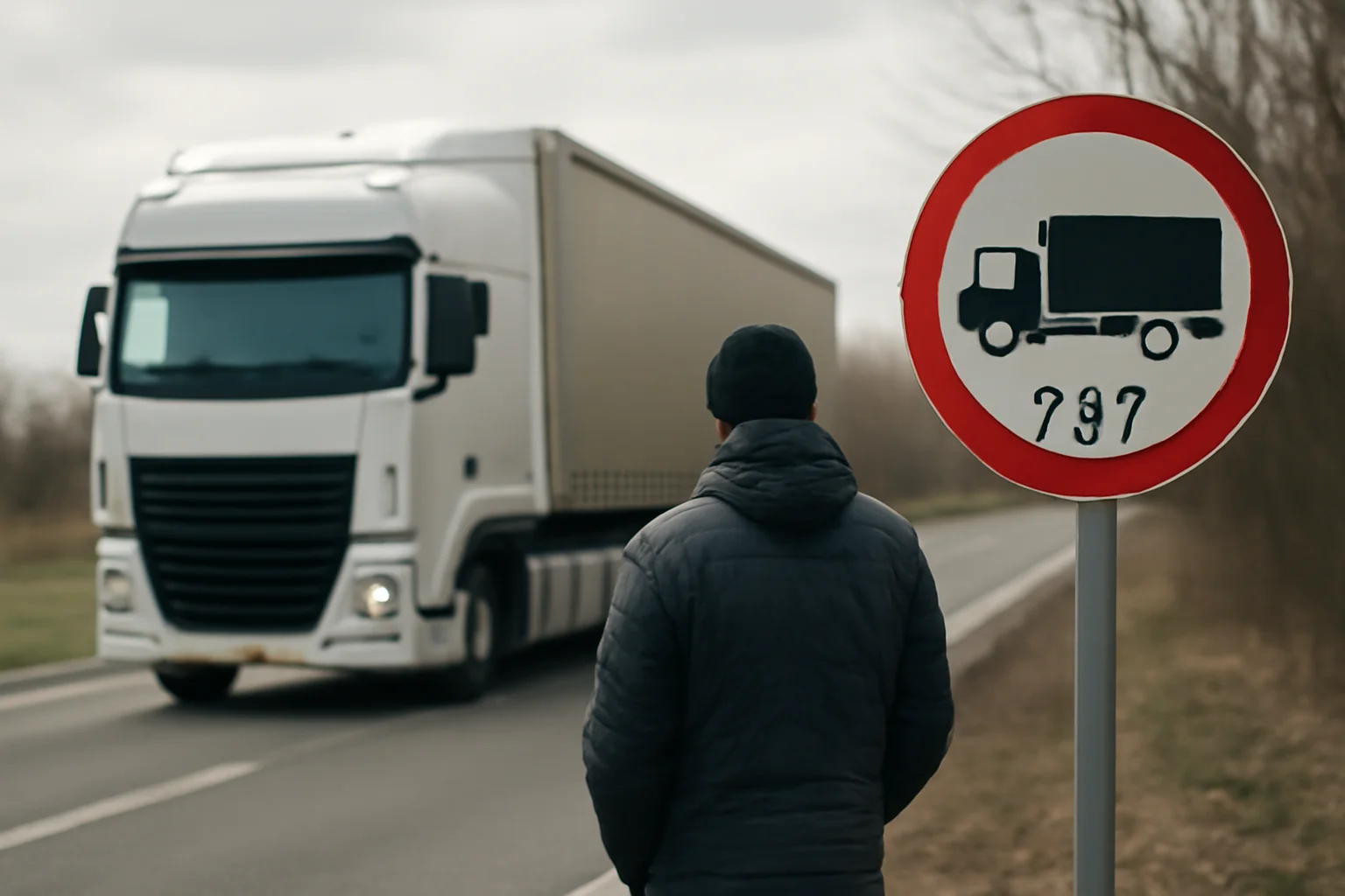 Restricții CNAIR pentru camioane grele de Crăciun pe drumurile naționale din Galați