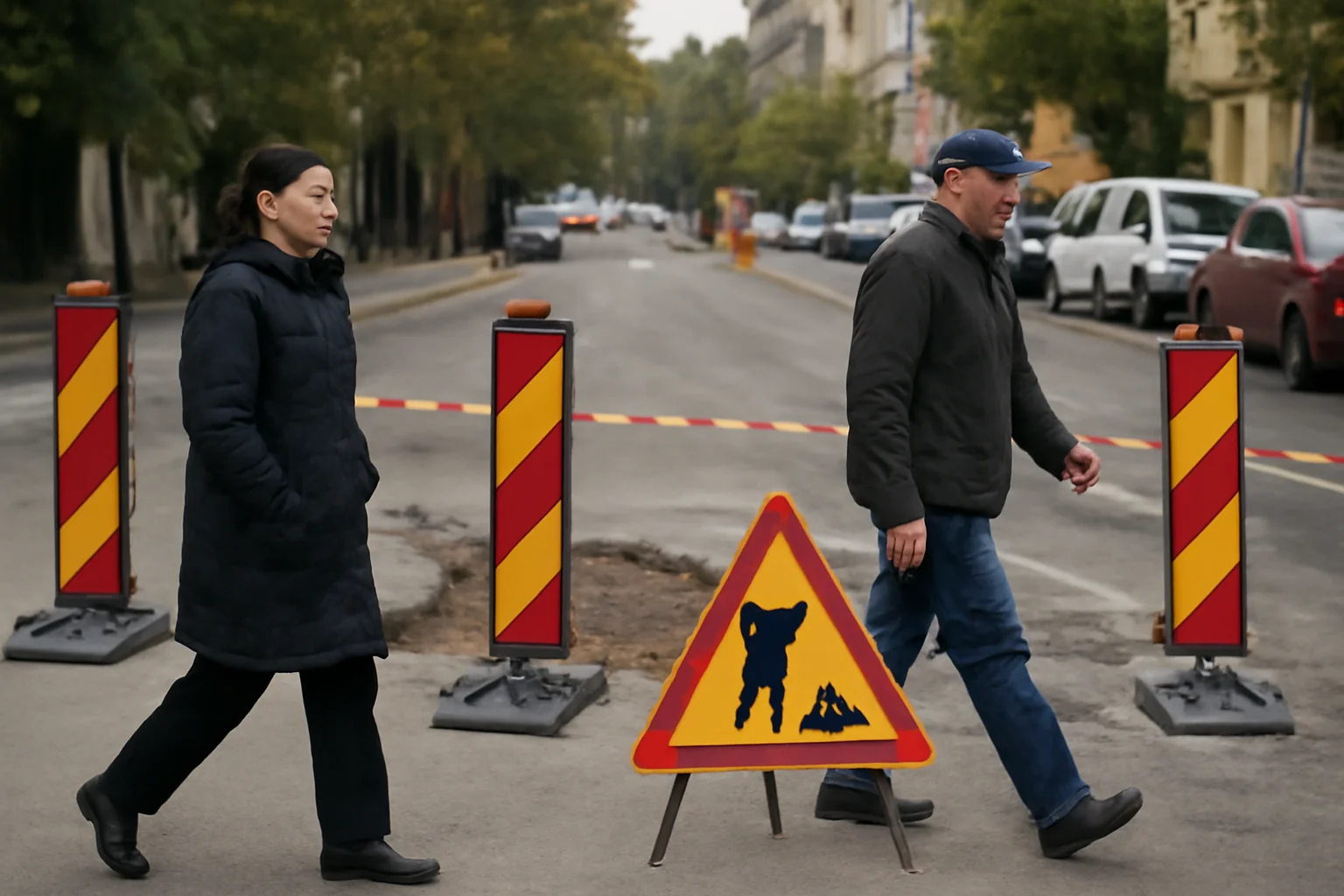Restricții temporare de trafic pe două străzi din Galați pentru lucrări de infrastructură în cartiere