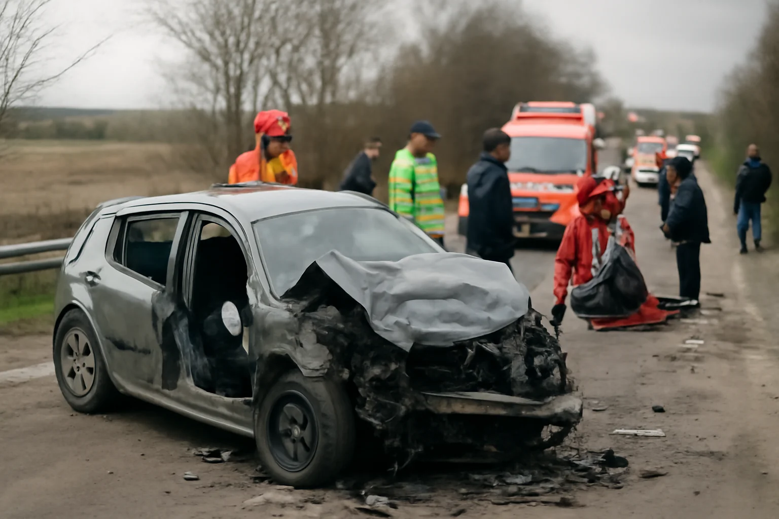 Șase persoane rănite într-o coliziune pe DN 25, lângă Galați, în zona Umbrărești Deal