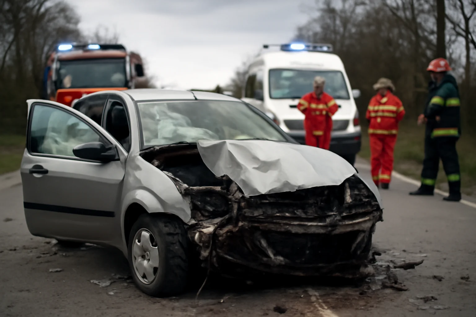 Șase persoane rănite într-un accident pe DN 25 la Umbrărești, în județul Galați