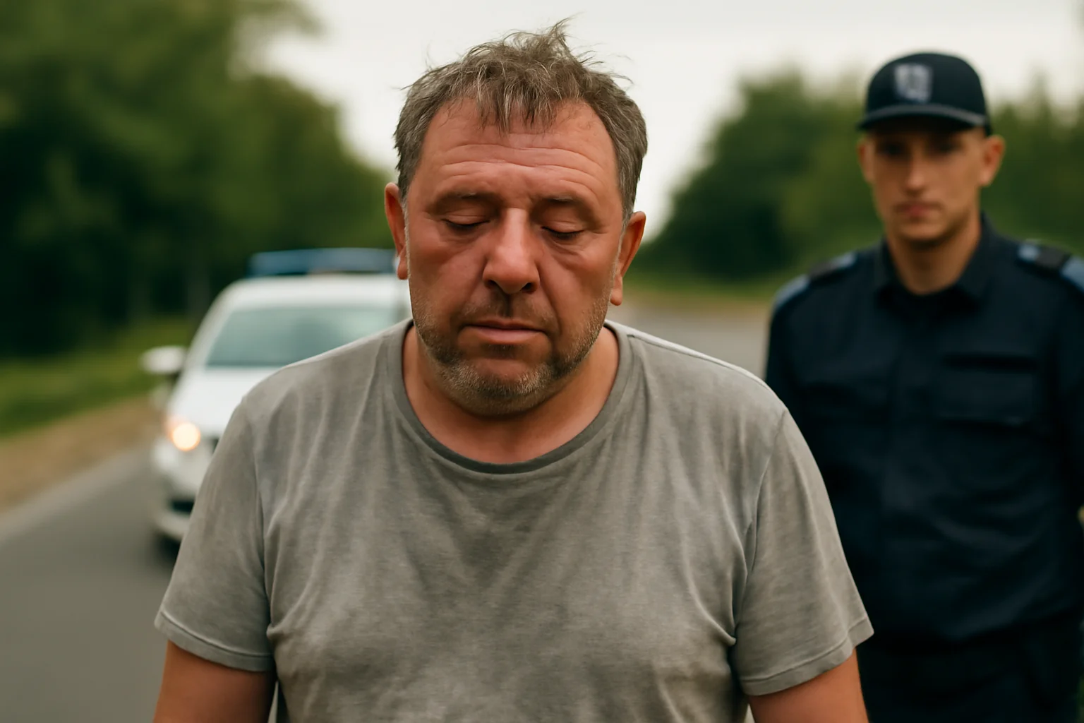 Șofer din Galați, cu alcoolemie foarte mare, implicat într-un accident mortal pe DN 25 la Tudor Vladimirescu