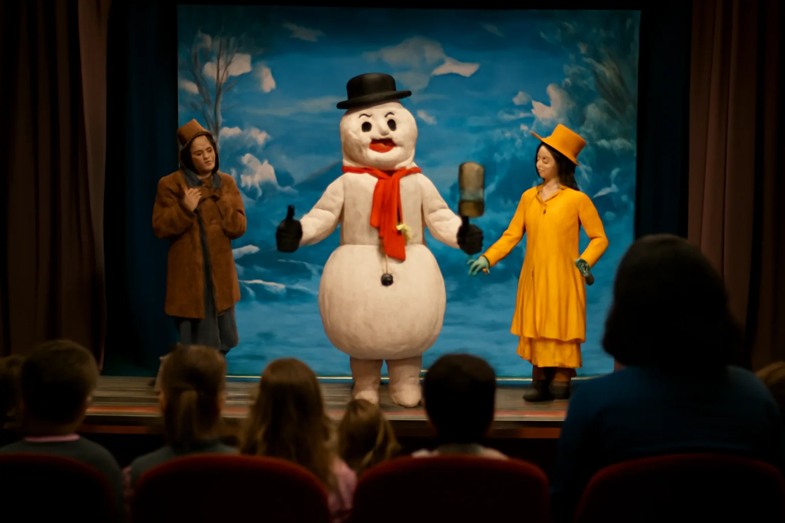 Spectacol pentru copii la Galați: „Omul de zăpadă care voia să întâlnească soarele”, din nou pe scena Teatrului „Gulliver”