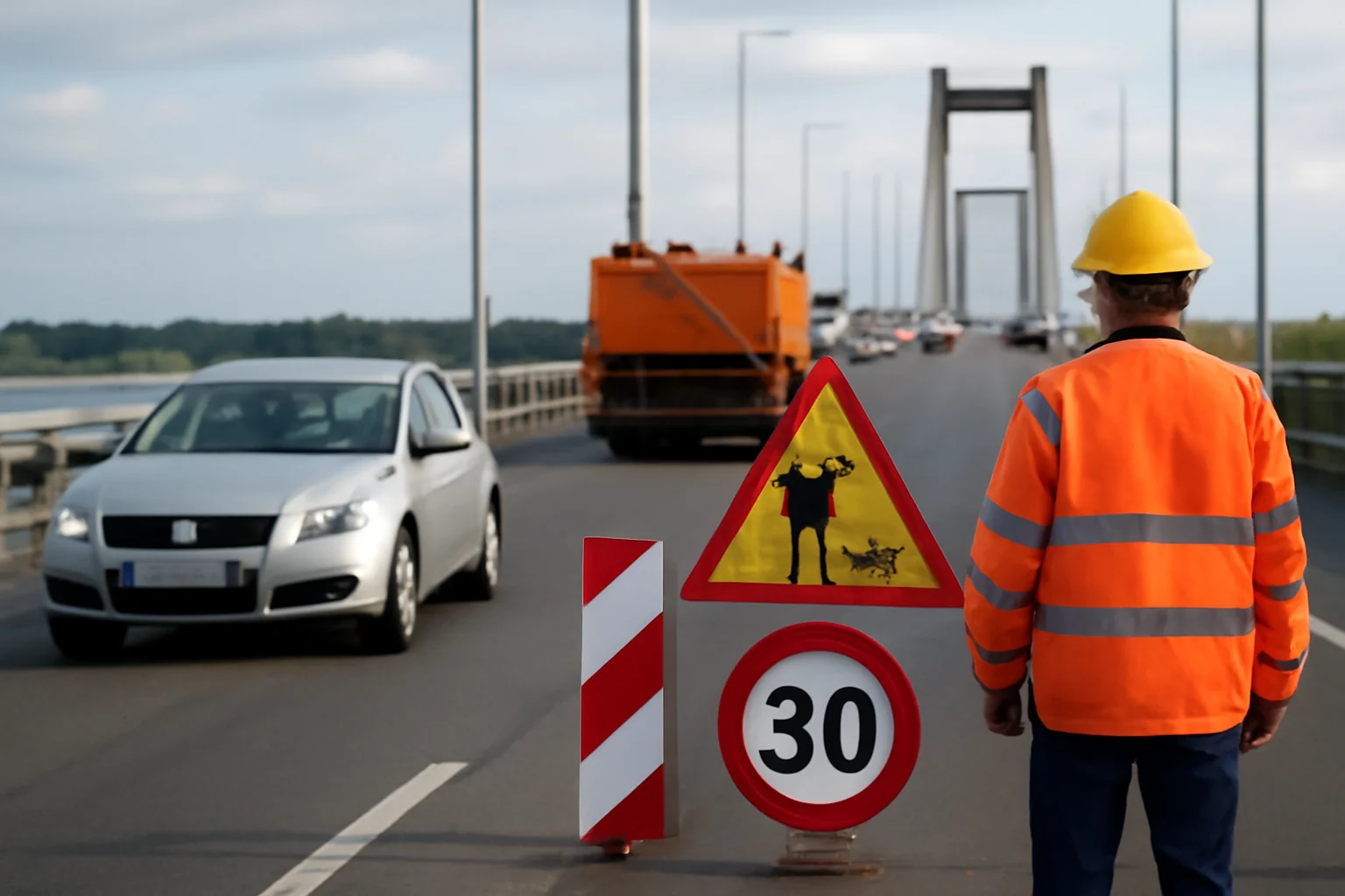 Trafic îngreunat la Galați: reparații și restricții de viteză la podul peste Dunăre Galați–Brăila