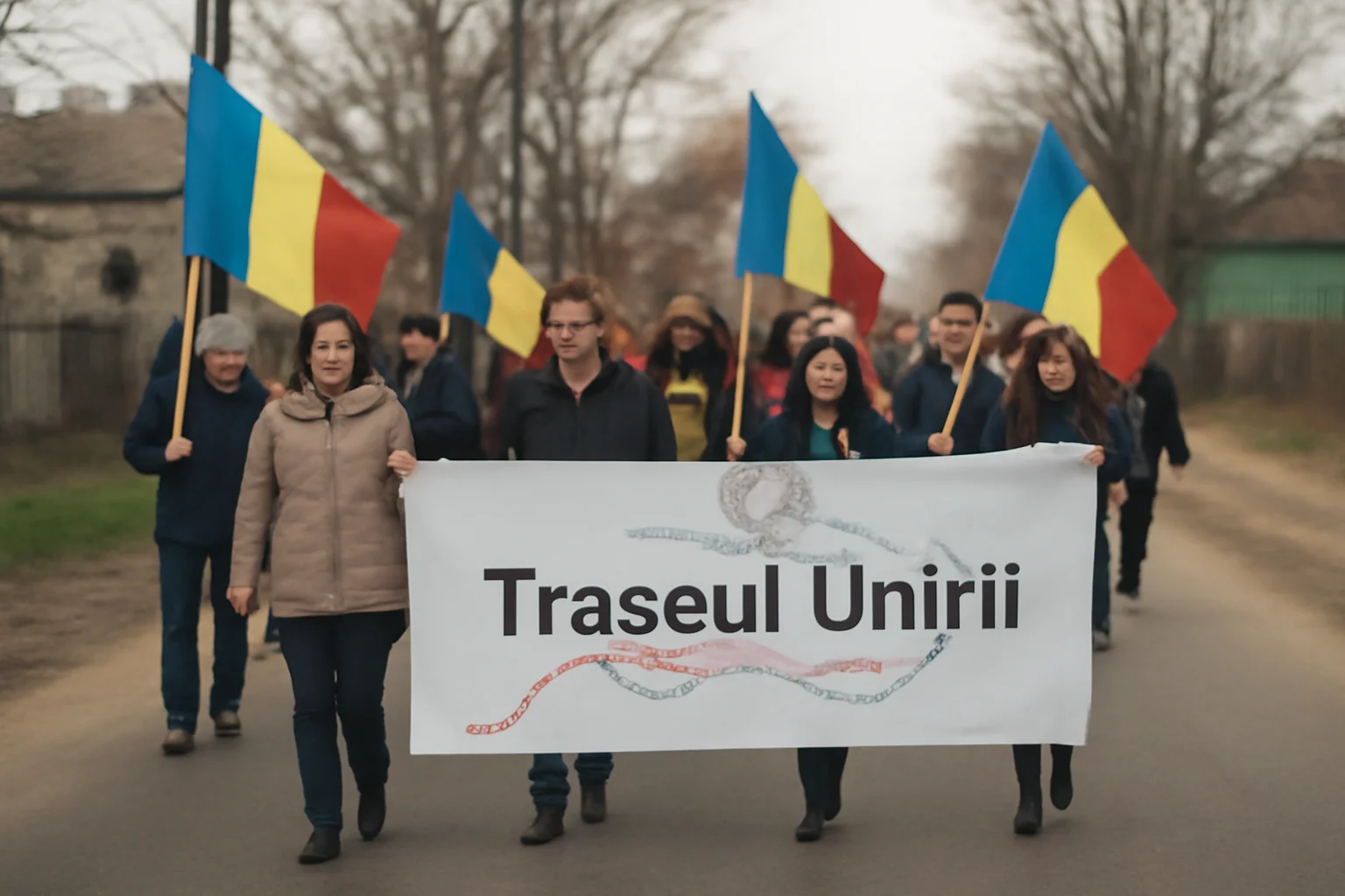 Traseul Unirii, marcat la Galați în trei localități ale județului