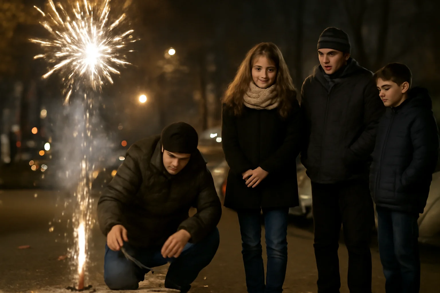 Utilizarea articolelor pirotehnice în noaptea de Revelion la Galați, în pofida restricțiilor
